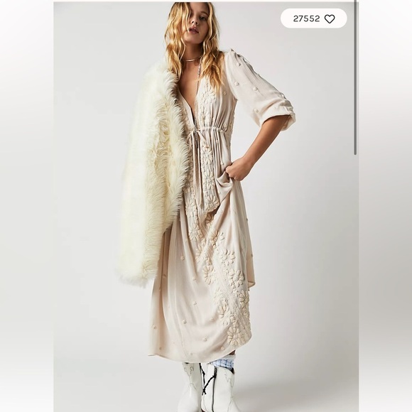 Free People Embroidered Fable midi dress - Picture 1 of 9
